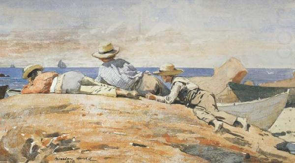 Winslow Homer Three Boys on the Shore (mk44) china oil painting image